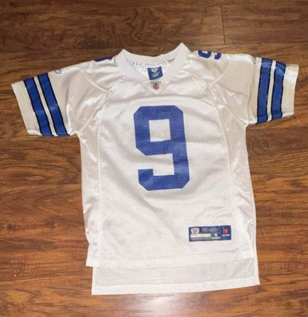 Reebok Dallas Cowboys Tony Romo #9 Football Jersey Size M - Youth